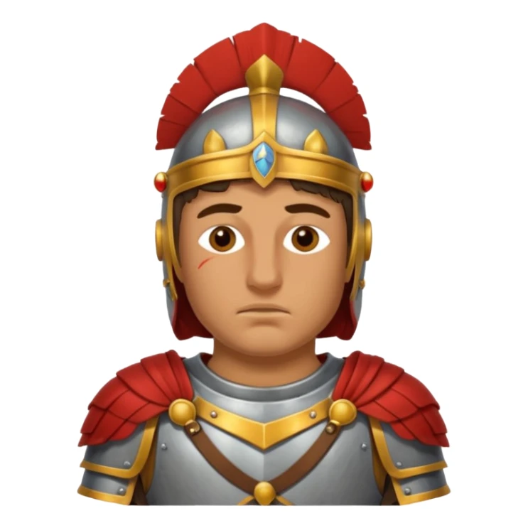 roman knight tired only head sticker