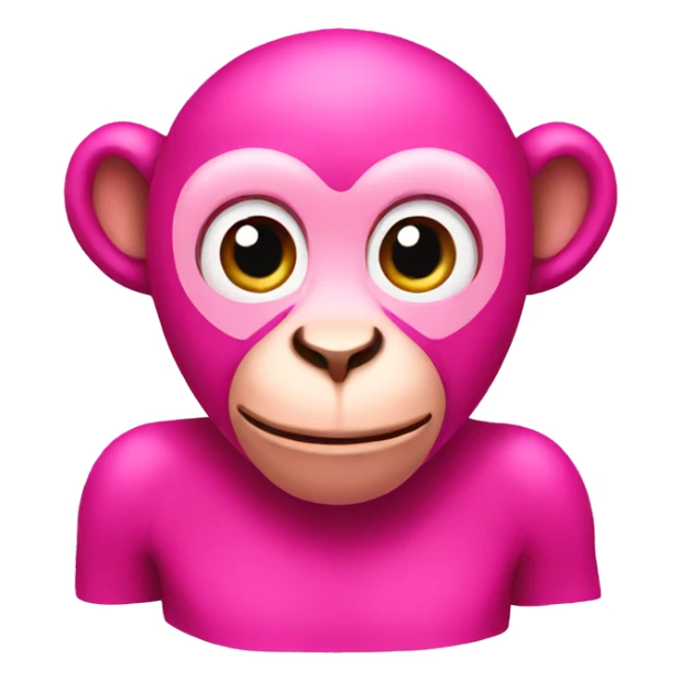 Pink monkey  sticker