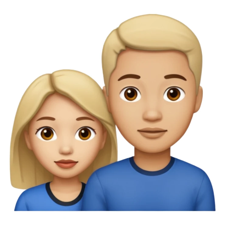 Filipino female with a light skin male sticker