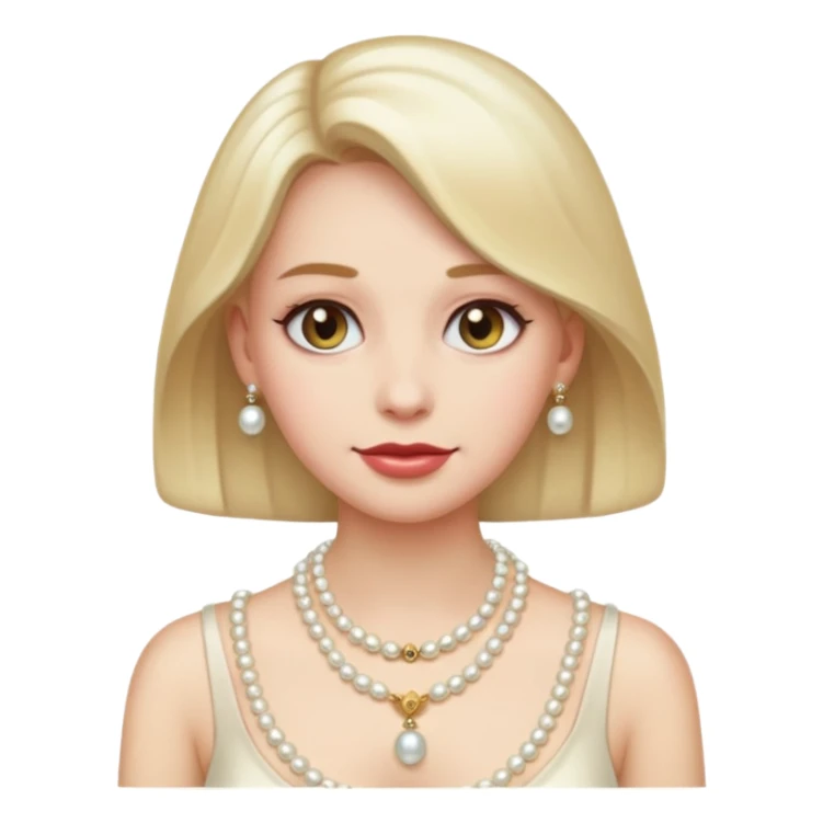 emoji girl old money aesthetic sticker