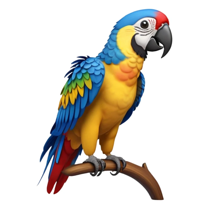 cinematic-macaw-realistic-full-body-standing-emoji,-vibrant-feathers-glowing-with-rich-reds,-blues,-and-yellows,-head-tilted-dramatically,-curved-black-beak-gleaming,-piercing-dark-eyes-exuding-confidence,-simplified-yet-realistic-focused-features,-highly-detailed,-glowing-with-an-almost-sarcastic-glow

 sticker