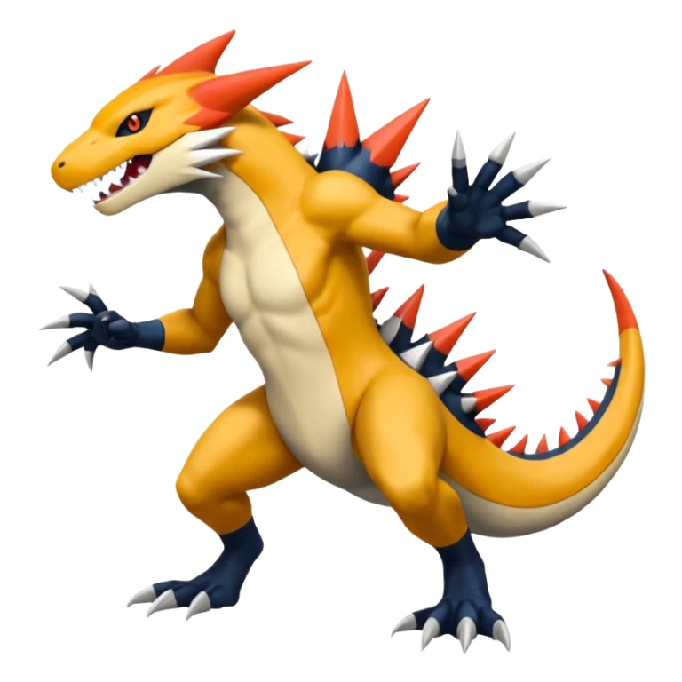 Salandit-Garchomp-Zeraora-Zangoose-Fusion (full body) sticker