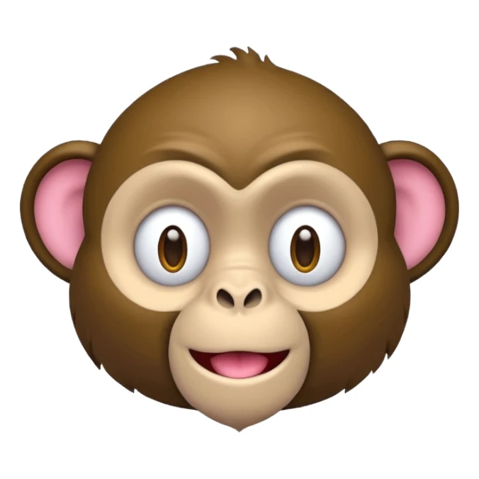 crie o emoji de um macaco rosa sticker