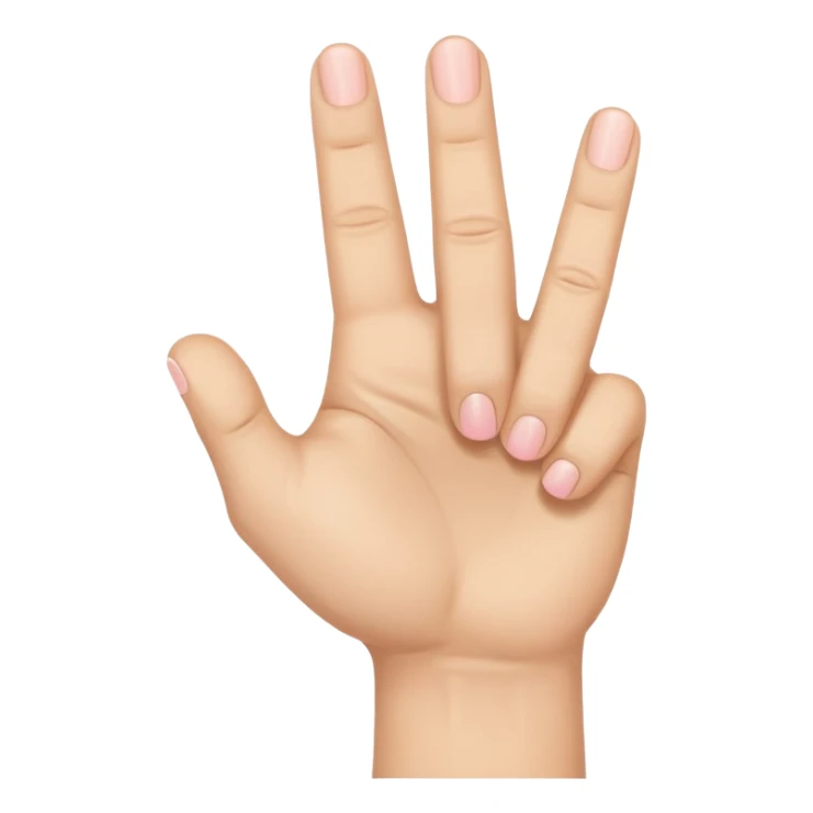 UN MANO, A PUGNO, CON CINQUE DITA, E IL MIGNOLO, L' ULTIMO DITO, ALL' IN SÙ  sticker