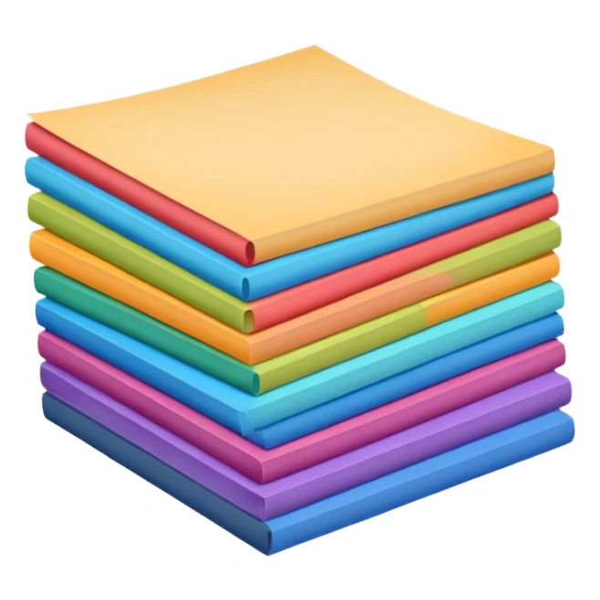 stack of work colors sticker