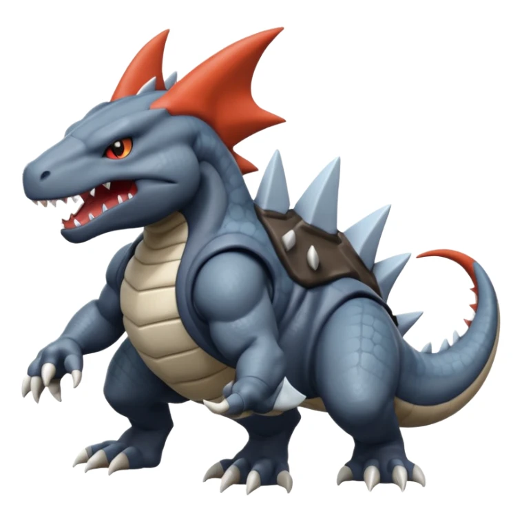 Tyrunt-Rhydon-Garchomp-Aggron-Axew-fusion sticker