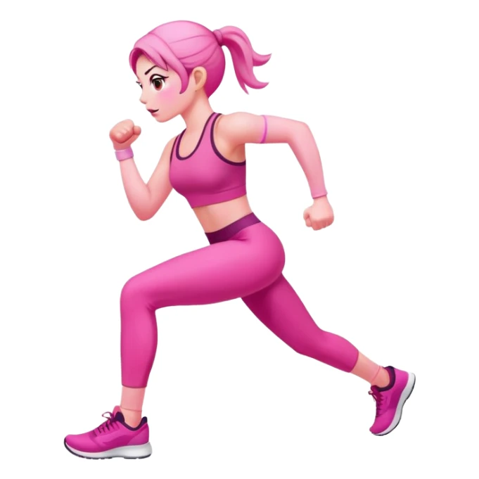 Eine pink die sport macht  sticker