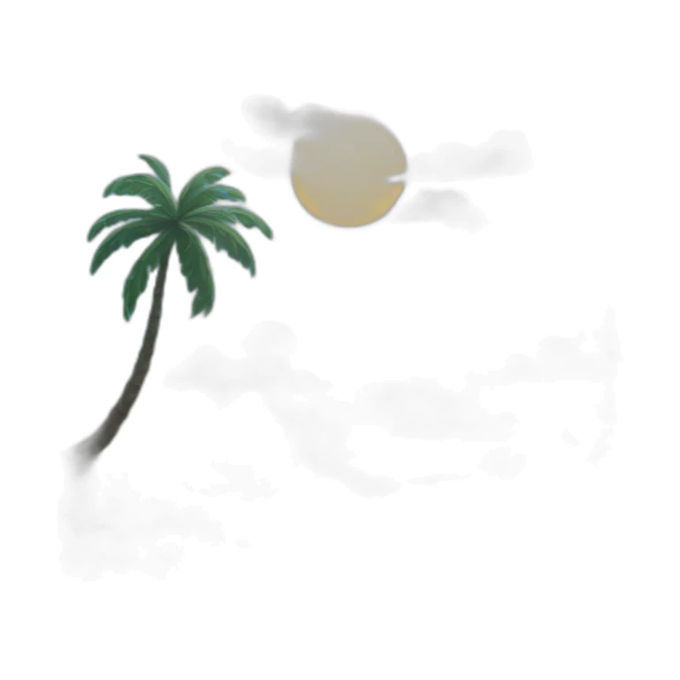 dreamland picture painting blue in frame  sticker