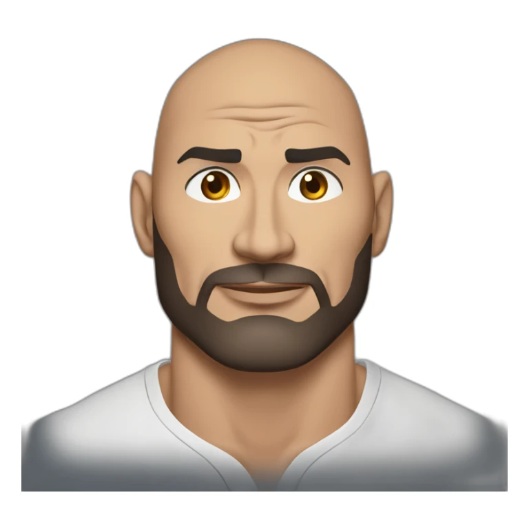 actor dave bautista cartoon wearing henley  sticker