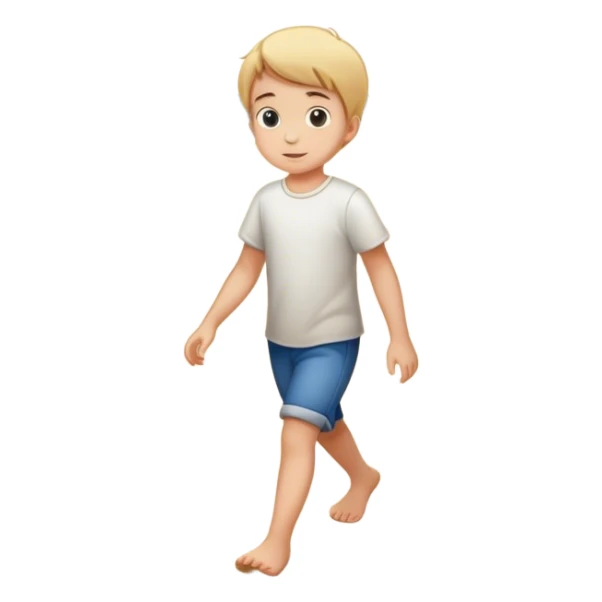 inner child footsteps on sand with other bigger footsteps beside sticker