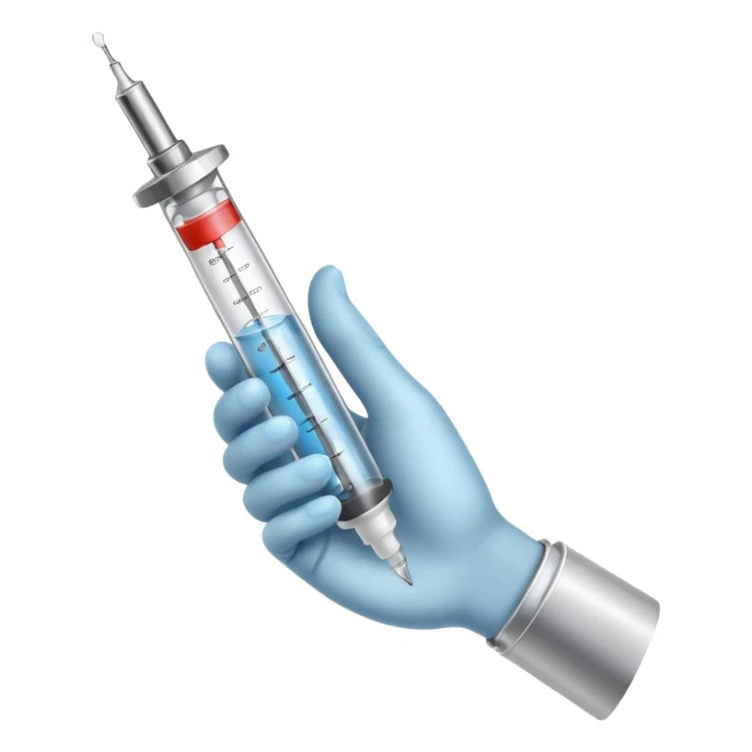 Syringe in fist sticker