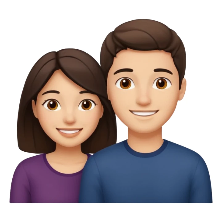 Young latina with an gringo together sticker