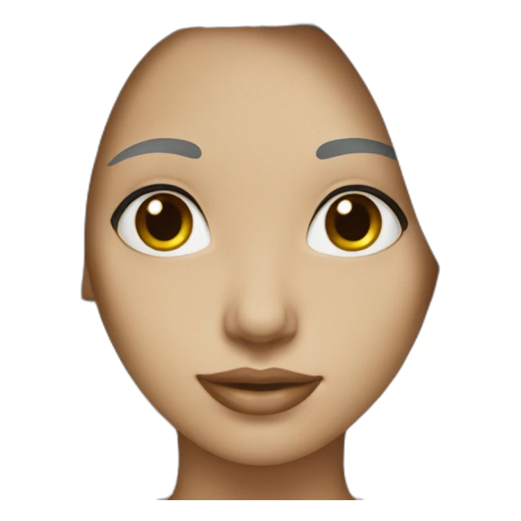 a beautiful woman with white hear sticker