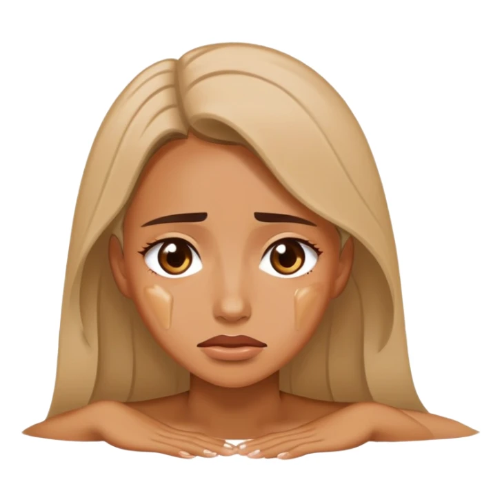 woman pushed on floor sticker