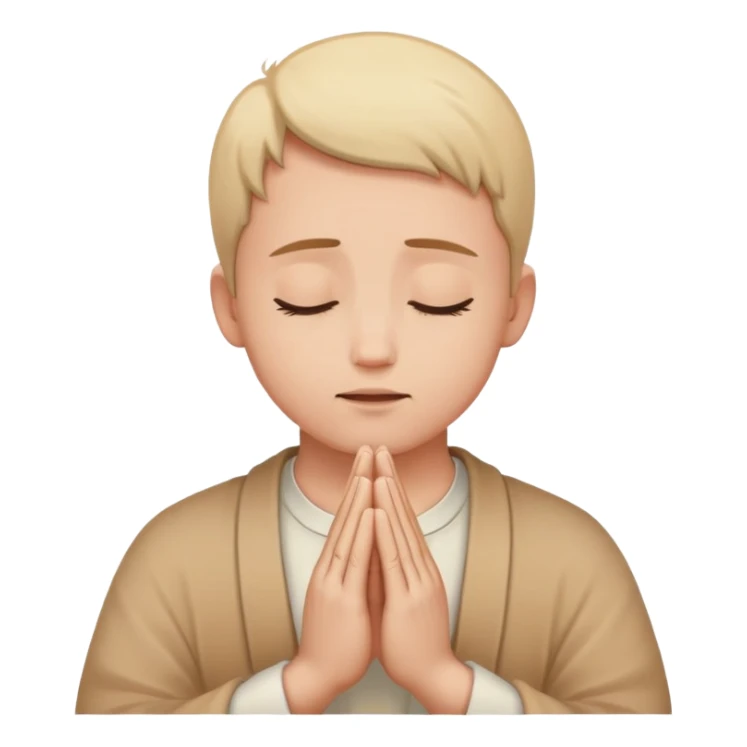 Person praying and talking to God, spiritual connection sticker