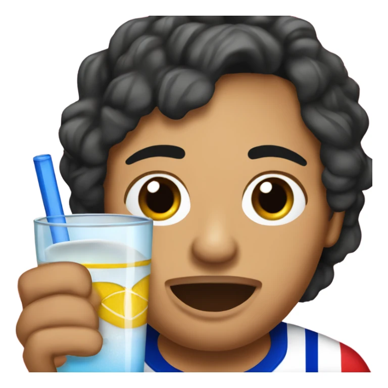 Puerto Rican hockey fan drinking a vodka tonic sticker