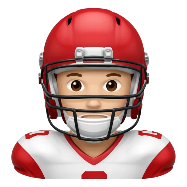 college football player helmets red  sticker