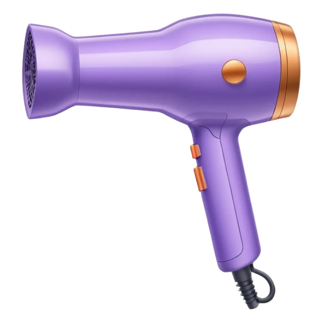 pastel purple Dyson hair dryer sticker