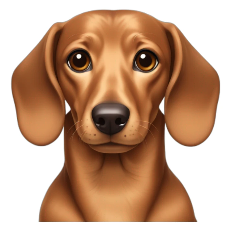 a dachshund with a bit of brown and black hair and smooth sticker
