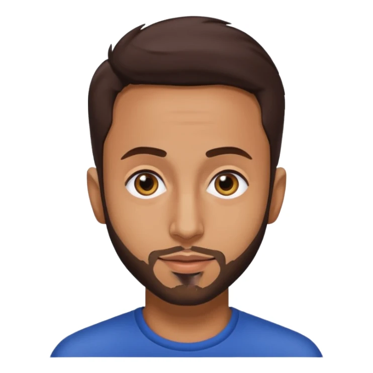 Anwar Jibawi dark brown hair sticker