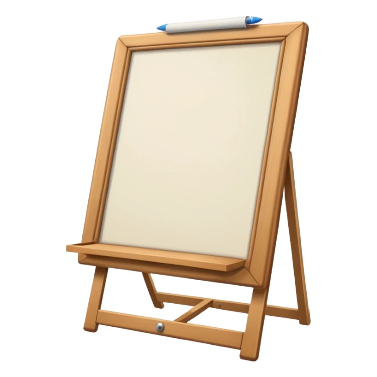 drawing board with classic wooden frame，in front side sticker