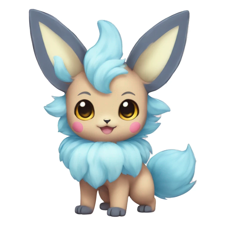 Kawaii Pastel Eeveelution-Cute-Pokémon-fusion full body sticker