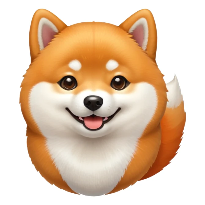 Shiba Inu with Smile Face  sticker