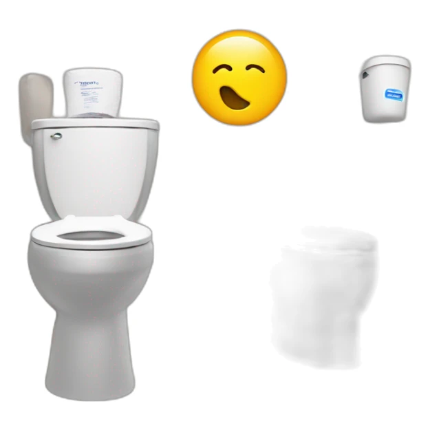 Joe biden next to toilet emoji sticker