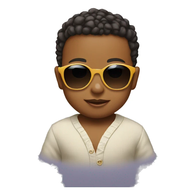 Baby wearing sunglasses  sticker