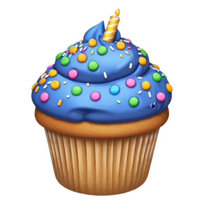 Blueberry Muffin celebrating birthday sticker