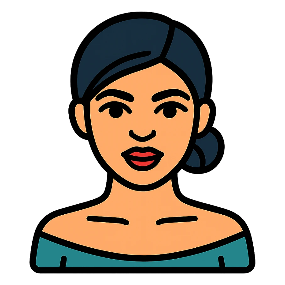 Kylie Jenner with a low bun sticker