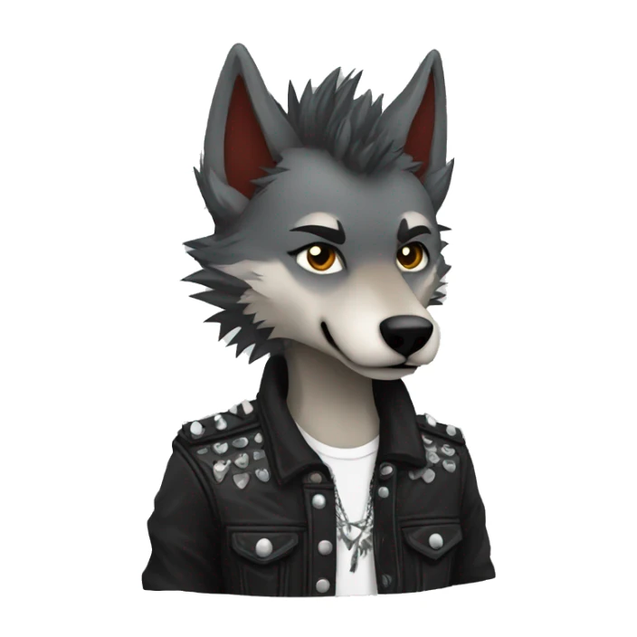 Punk Wolf sticker