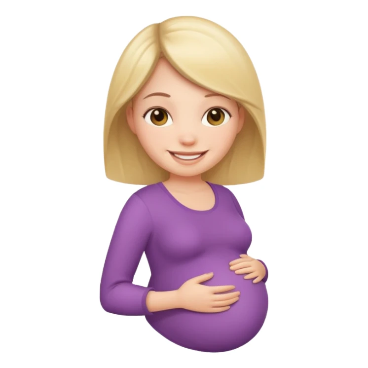 Pregnant girl sticker