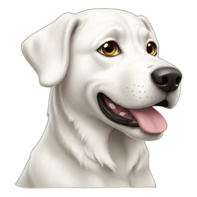 Chien blanc sticker