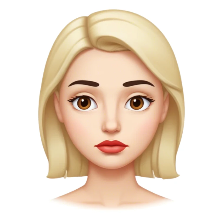 The Suspicious Neighbor – One eyebrow raised, lips pursed, slight side-eye as if investigating a crime. sticker