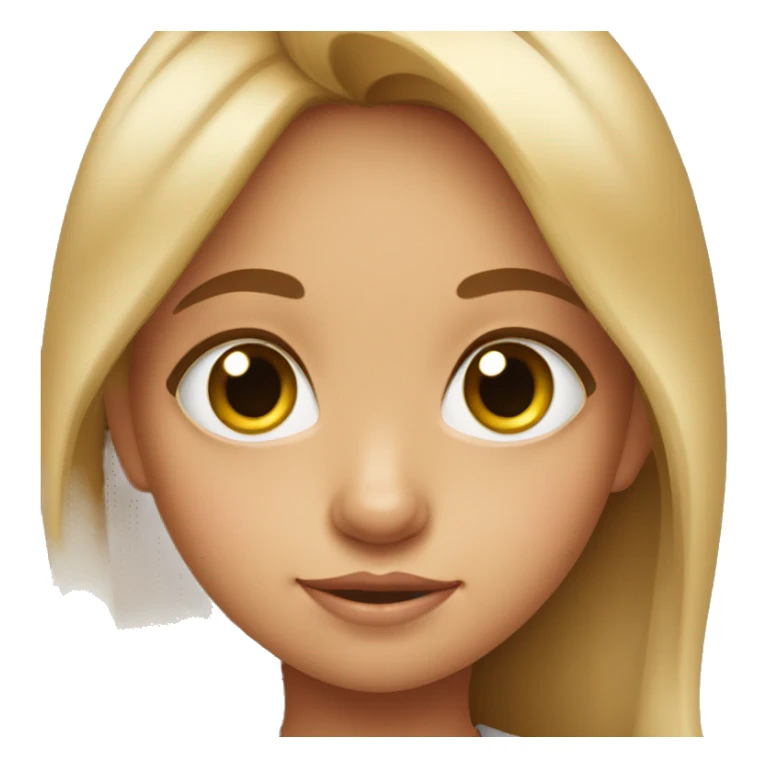 Little girl with big doe eyes  sticker