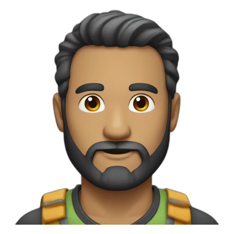 Hombre de 35 años con poca barba sticker