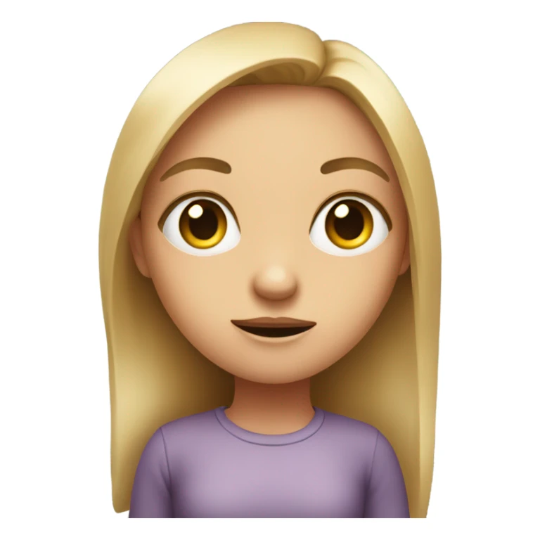 Girl with freakishly wide pulsing eyes sticker