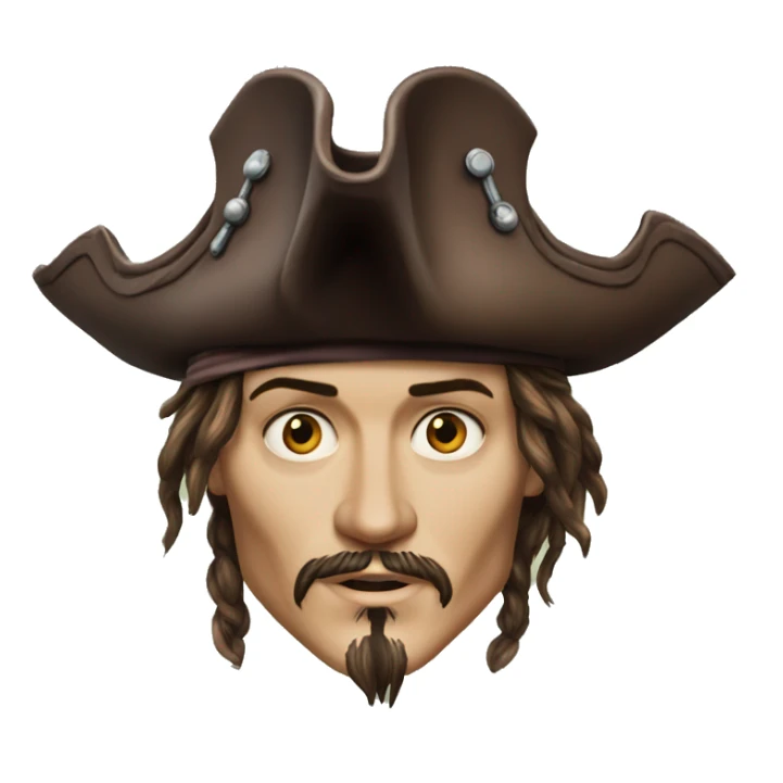 Johnny Depp pirates of the Caraïbes sticker