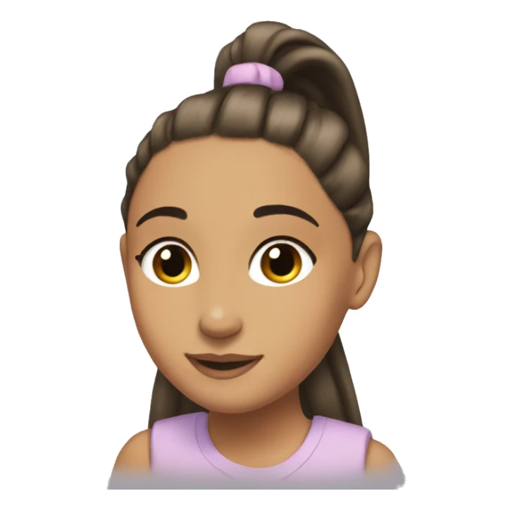 Ariana grande with her ponytail sticker