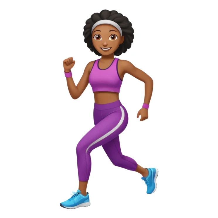 Morning Jogger black woman sticker