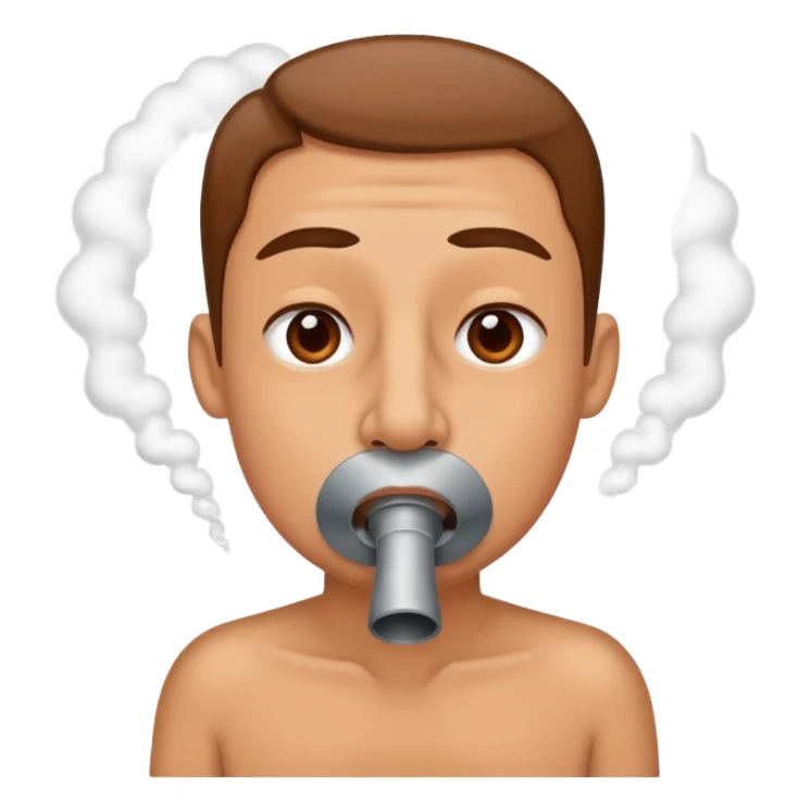 A nose that inhales exhaust fumes  sticker