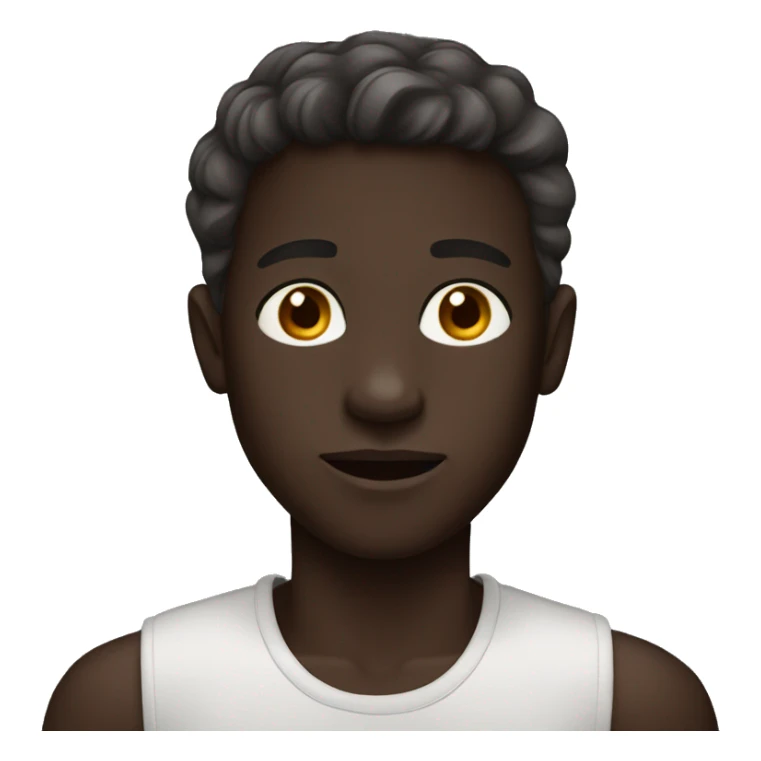 Boy: dark skin tone sticker