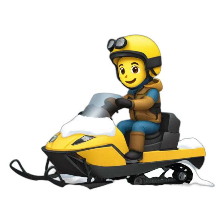Snow mobile sticker