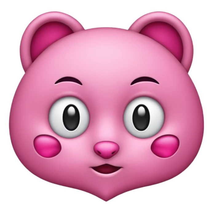 Coração emoji de coração metade rosa escuro e metade branco sticker