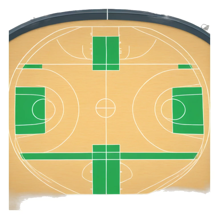 Basketball court sticker