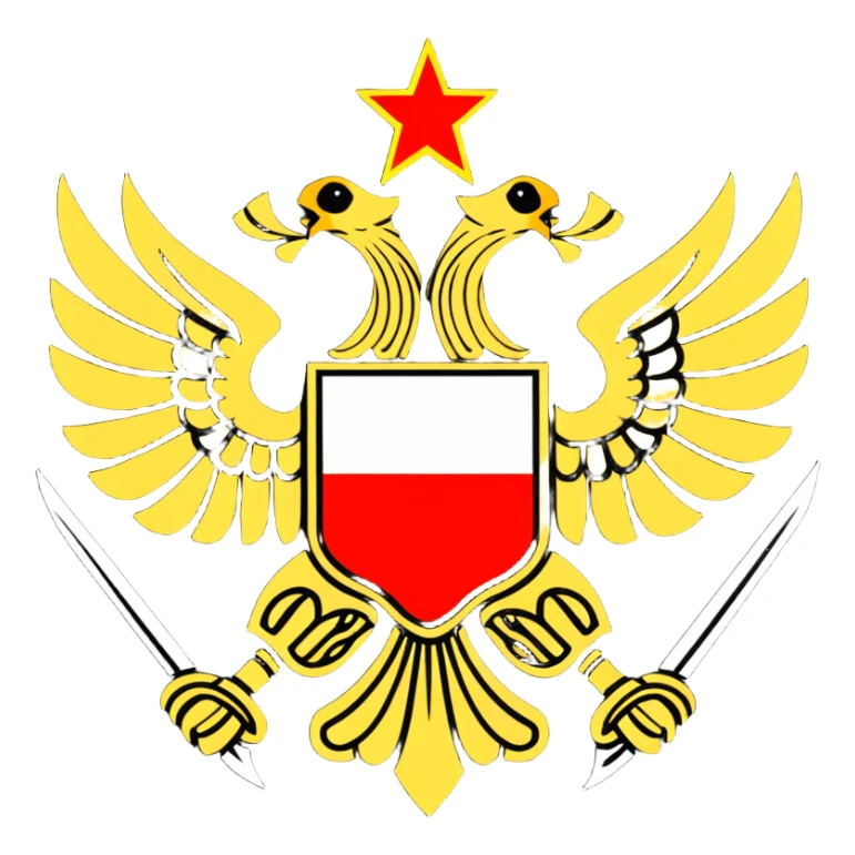 Imperial Russian double-headed eagle flag symbol used by White Army during Russian Civil War sticker