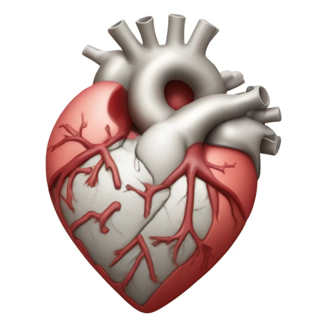 accurate anatomical Heart sticker