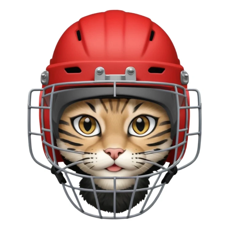 female cat hockey goalie sticker