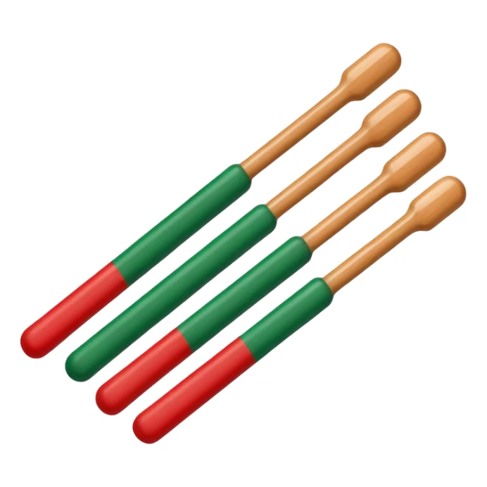 short heavy sticks with bisel endings christmas color sticker